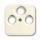 1743-03-212 Busch-Duro 2000® SI Abdeckung Antennendose 3-Loch cr