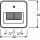 1803-02-212 Busch-Duro 2000® SI Zentralscheibe 2-fach f. UAE cre