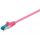 Cat.6A Netzwerkkabel S/FTP 7,5 Meter magenta