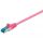 Cat.6A Netzwerkkabel S/FTP 15,0 Meter magenta