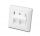 DN-93801-1 Professional Frontplatte für 2x Keystone Module reinw