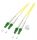 Duplex Jumper LC/APC-LC/APC 9/125µ OS2 LSZH 50,0 Meter gelb