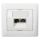 Galea Life Abdeckung für Datendose Cat.5e/Cat.6A ultraweiß