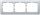 Galea Life Rahmen 3-fach horizontal soft aluminium