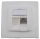 KDD 500 Datendose Cat.6A 8/8 (8) UP RAL 9010 (komplett)