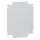 Montageplatte 220x170mm Stahlblech galvanisiert
