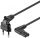 NK 104 S TV-200 Netzkabel Eurostecker gewinkelt/Gerätebuchse gew