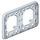 Plexo Unterputzrahmen 2-fach horizontal IP55-IK07 grau