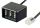 TAE Adapter RJ45-Stecker/3xTAE N/F/F-Buchse (8P4C) schwarz