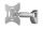 Wandhalterung TV EasyScope M silber neigbar 20°/schw.180° 17\