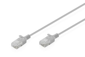 DK-1618-005S Cat.6 Slim Netzwerkkabel U/UTP 0,50 Meter grau