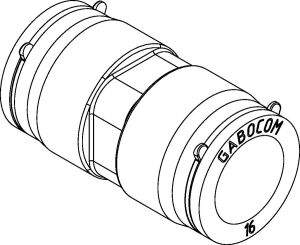 DSM 16 Doppelsteckmuffe transparent permanent für speedpipe® VK