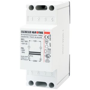 GTN 1975 Sicherheitstransformator 12 V AC (1,5 A) | 18 VA