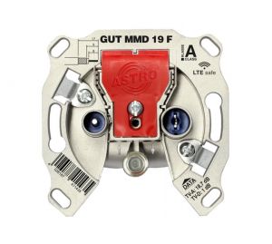 GUT MMD 19F Modem- Durchgangsdose 19 dB