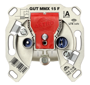 GUT MMX 15F Multimedia-/ BK & Daten-Durchgangsdose 15dB