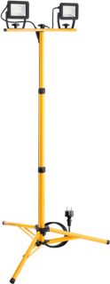 LED-Baustrahler mit Teleskopstativ, 2x 20 W, max.L=152cm