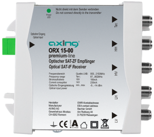 ORX 15-00 optischer Empfänger | Quattro zum Empfang optischer Si