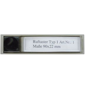 Ruftaster für Türstation Serie 900 Abmessungen: 90x22mm