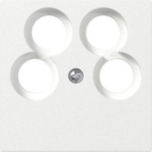 System 55 Zentralplatte 4-fach (55x55mm) für Koaxial-Antennenste