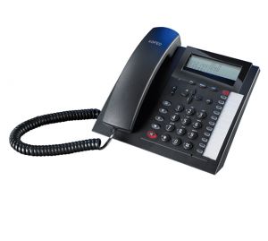 T 18 Analoges Telefon schwarz 3-zeiliges Display 3-stufiger Gerä