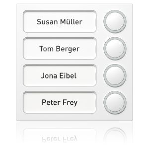 TwinBus Portier Portier Tastenmodul 4WE weiß