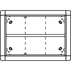 TwinBus Portier Unterputzrahmen 6 Modulplätze weiß