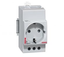 Lexic Verteilereinbausteckdose für Hutschiene 2P+E 10/16A 250V