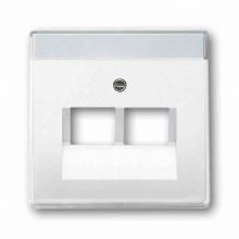 1803-02-84 future®linear Zentralscheibe für 2-Loch Datendose stu