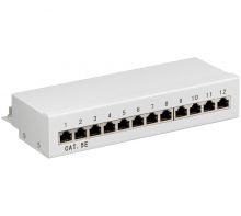 Cat.5e Ethernet Patch Panel 12-port STP für LSA