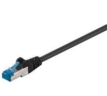 Cat.6A Netzwerkkabel S/FTP 0,50 Meter schwarz