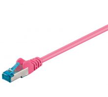 Cat.6A Netzwerkkabel S/FTP 3,0 Meter magenta