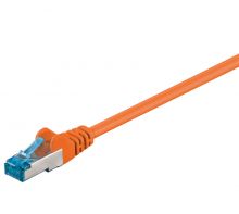 Cat.6A Netzwerkkabel S/FTP 0,25 Meter orange