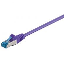Cat.6A Netzwerkkabel S/FTP 0,25 Meter violett