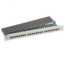 19" Patchpanel Cat.6 Class E 250 MHz 1HE 24xRJ45