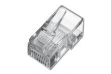 A-MO 6/4 SF RJ14 Modularstecker Cat.3 für Flachkabel