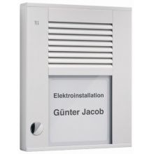 Audio Außenstation PDS 1 Taste 1-reihig  AP silber