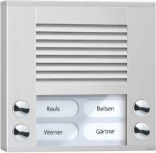 Audio Außenstation PES 4Tasten AP EN LED WS