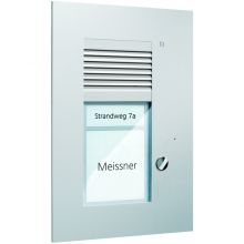 Audio Außenstation PUK 1 Taste 1-spaltig UP silber