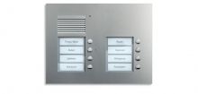 Audio Außenstation PUK 14 Tasten 2-spaltig UP silber