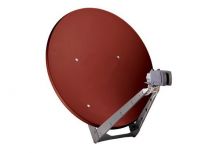 CAS 120/R o. Logo Sat-Antenne 1,2m - Rot - Alu-Reflektor pulverb