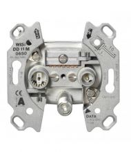 DD 11 M 0650 Multimedia-Durchgangsdose 3-Loch 10dB