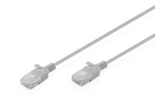 DK-1618-005S Cat.6 Slim Netzwerkkabel U/UTP 0,50 Meter grau
