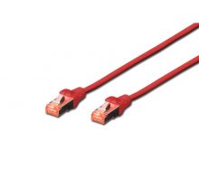 DK-1644-005/R Cat.6 Netzwerkkabel S/FTP 0,5 Meter rot