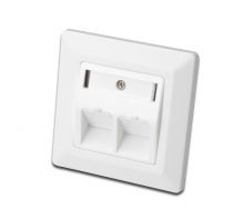 DN-93801-1 Professional Frontplatte für 2x Keystone Module reinw