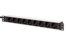 DN-95400 19\" Steckdosenleiste 9-fach 2m Zuleitung IEC C20 Steck