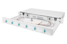 DN-96330/3 Professional LWL Spleißbox bestückt 6xLC DX OM3