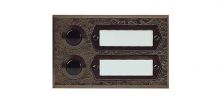 ETA 502 G 2-Taster AP-Etagenplatte Bronzeguss