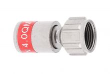 F-MINI-TD QM 4.0 SHORT TRUE DROP rot Compression F-Stecker für z