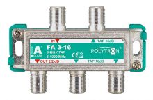 FA 3-16 Abzweiger 3-fach 16dB 5-1000MHz