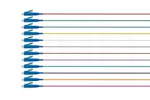 Faserpigtail LC/PC OS2 E9/125µ SM 12-farbiger Satz 2,0m